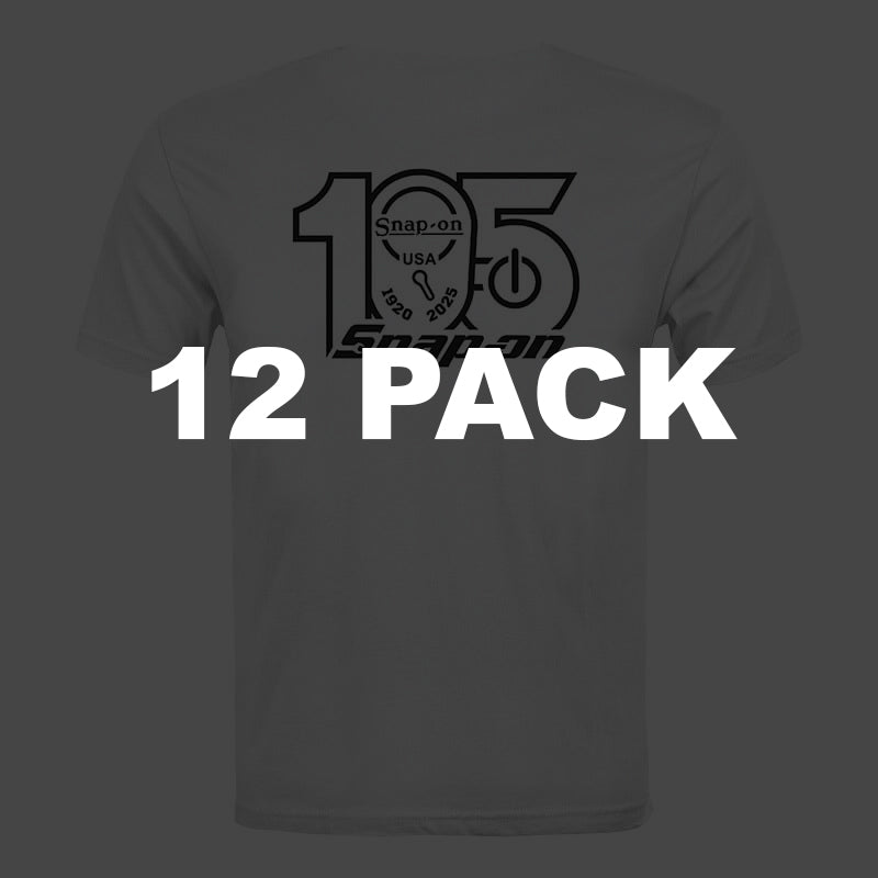105th T-shirt - Black Logo - 12 PACK