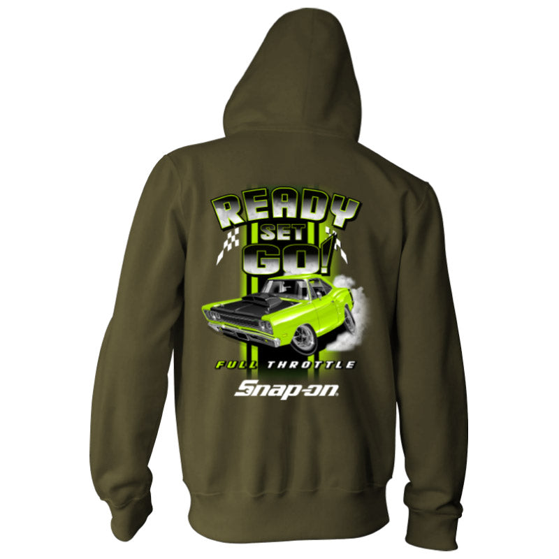 8 Pack KIDS READY, SET, GO MOTION PULLOVER - Military Green
