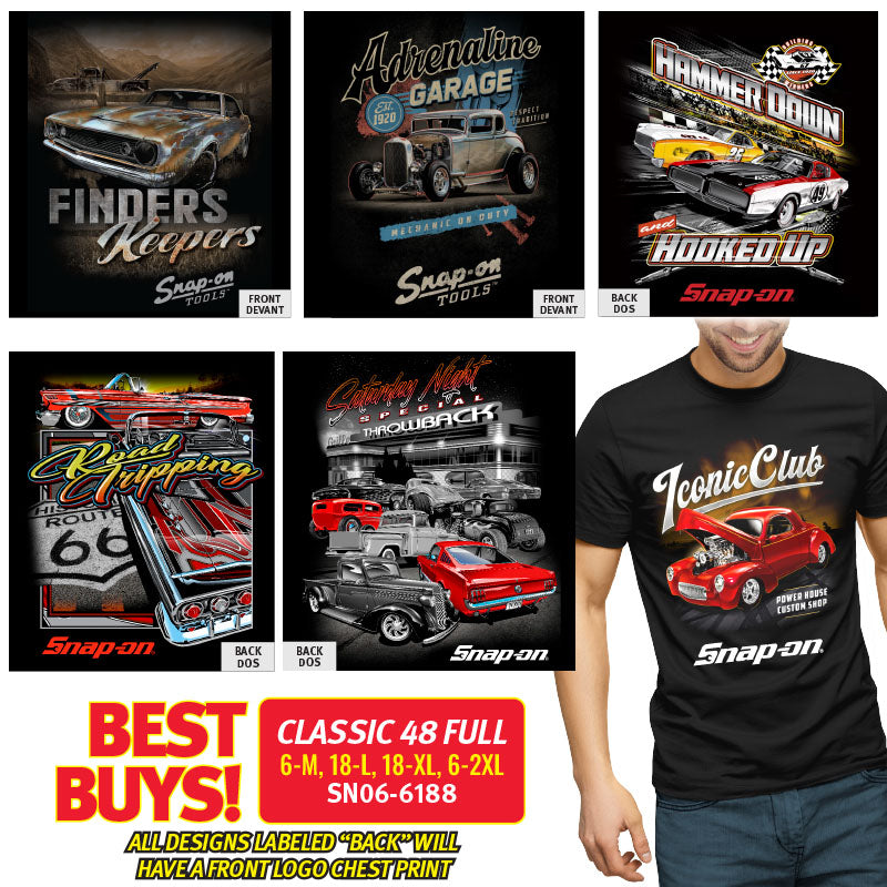 Pack CLASSIQUE 48 - Tailles COMPLÈTES - T-Shirts Mixtes