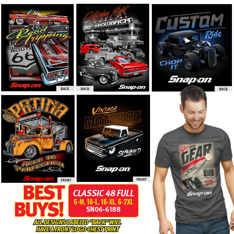 Pack CLASSIQUE 48 - Tailles COMPLÈTES - T-Shirts Mixtes