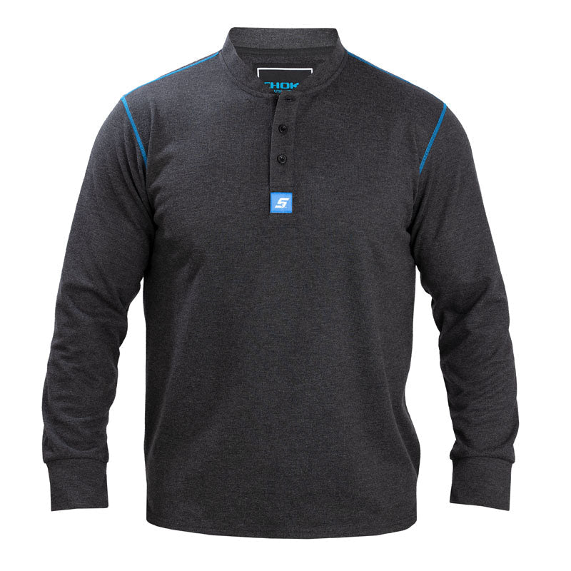 Chemise Henley L/S d'épaisseur moyenne