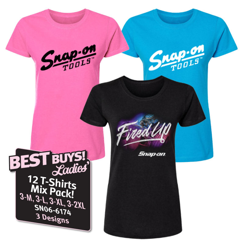 Pack 12 T-SHIRTS MIXTES FEMME M/C