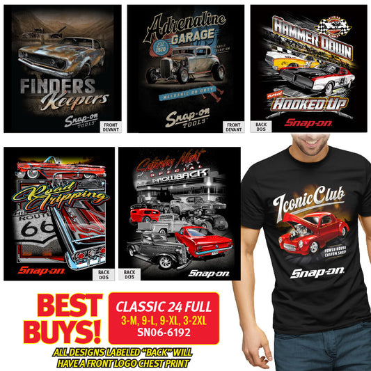 Pack CLASSIQUE 24 - Tailles COMPLÈTES - T-Shirts Mixtes