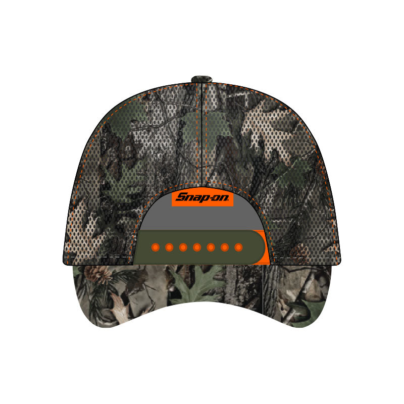 "S" Backwoods Camo Mesh Snap Back Cap