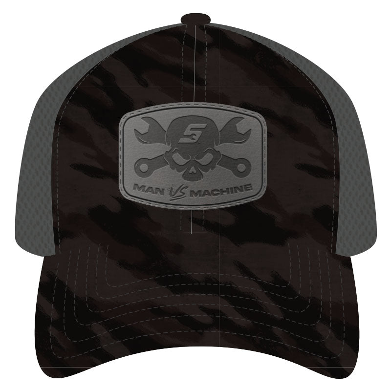 Man Vs. Machine Badge Camo Snap Cap