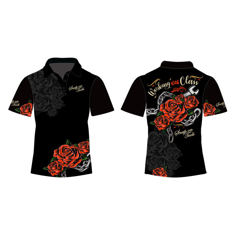 Working With Class Ladies' Sublimated S/S Crewshirt
