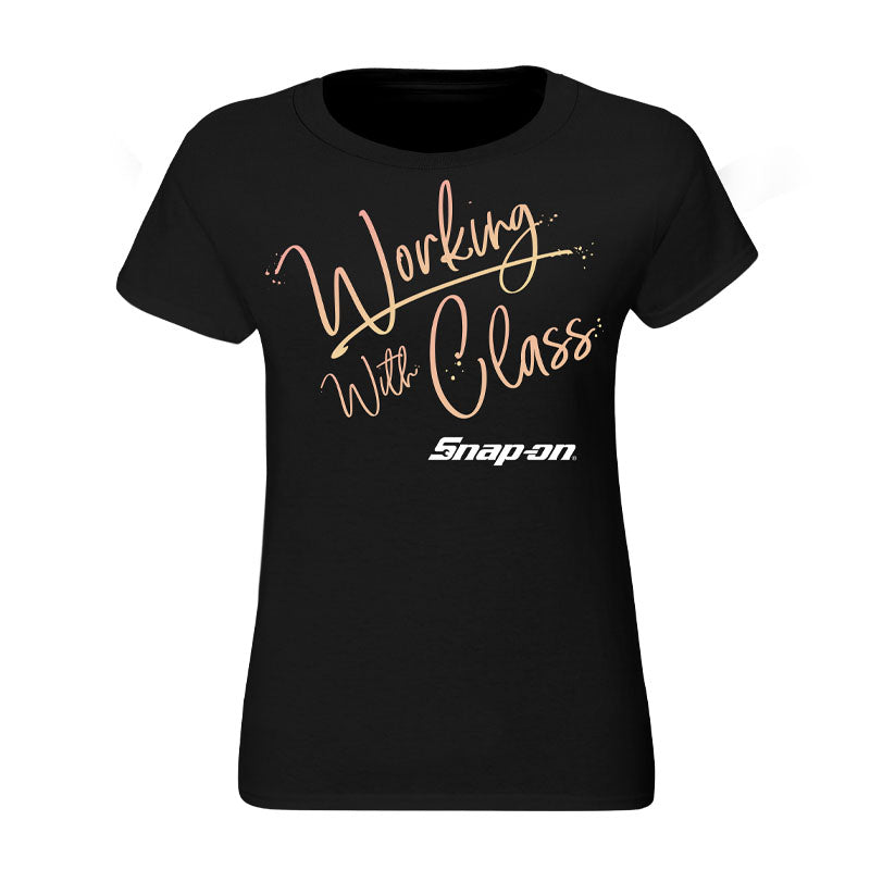 Ladies Working With Class Crewneck S/S T-Shirt