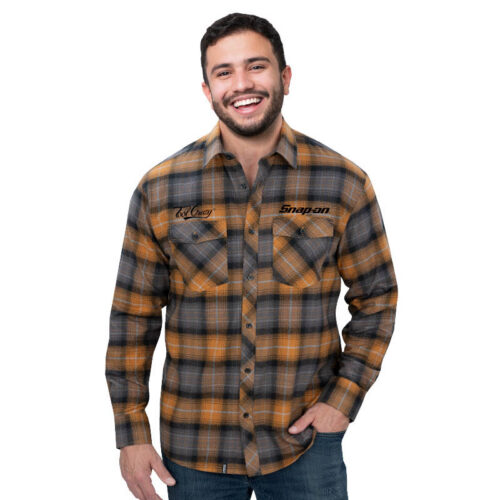 Unisex Fine Line Plaid Flannel L/S Shirt