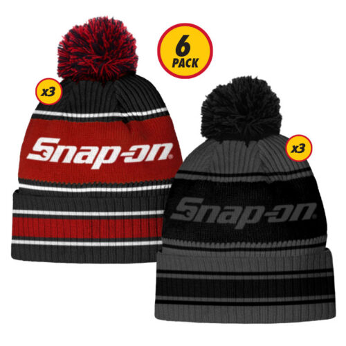 Athletic Knit Stripe Beanie - 6 PK