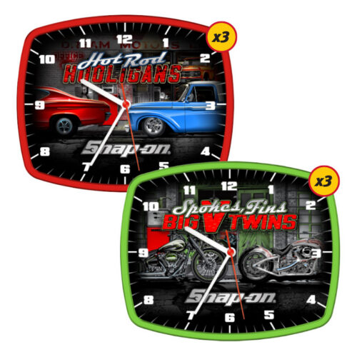 Hot Rod & V Twins Shop Clock - 6 PK