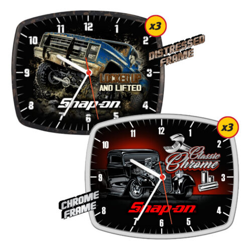 Locked Up & Classic Chrome Shop Clock - 6 PK