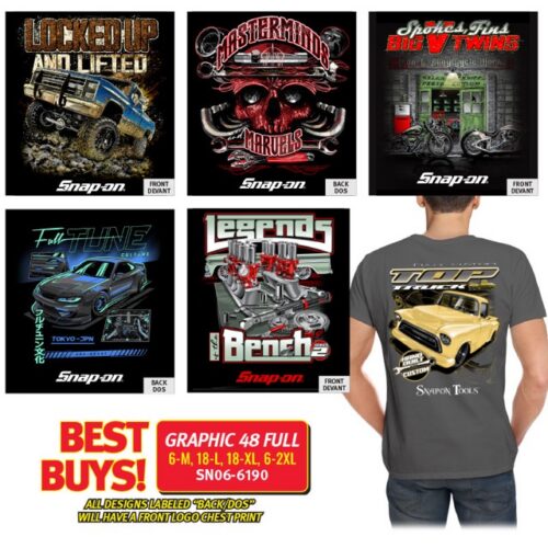 GRAPHIC 48 Pack - FULL Sizes - Mixed T-Shirts